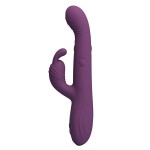 PRETTY LOVE - DEE MULTIFUNCTION RABBIT VIBRATOR OSCILLATING AND PERCUSSION PURPLE